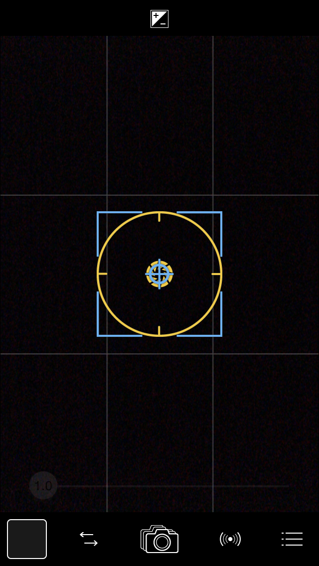 Focus & Exposure reticles black_bkgrnd