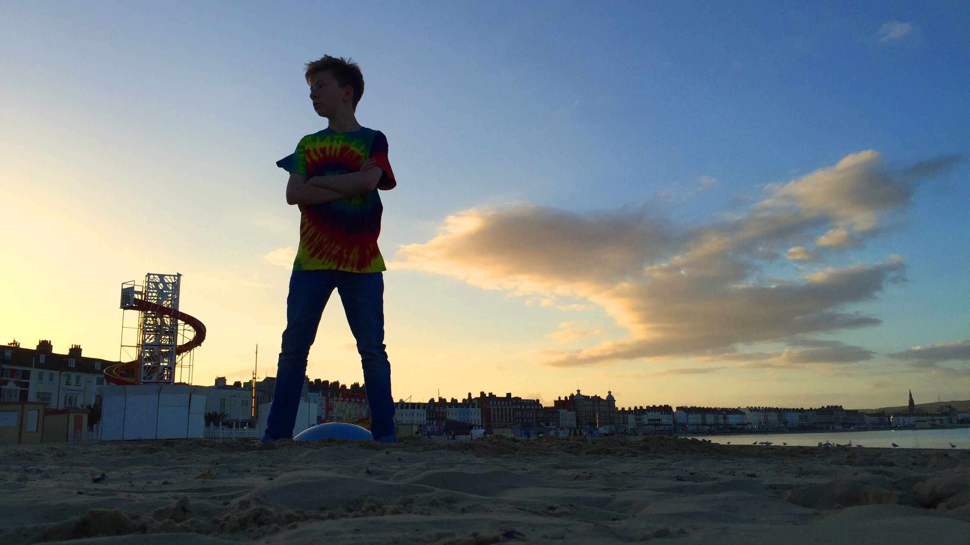 silhouette beach