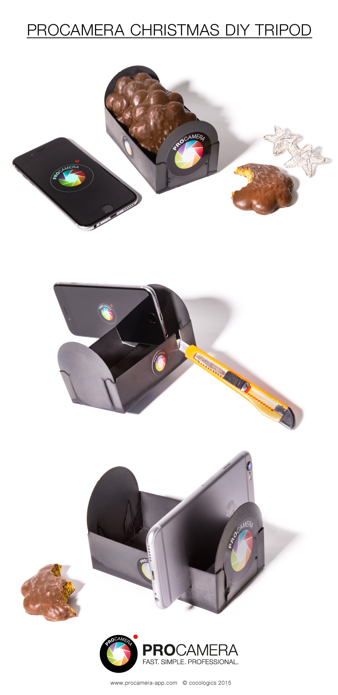 ProCamera Gingerbread DIY Tripod Idea
